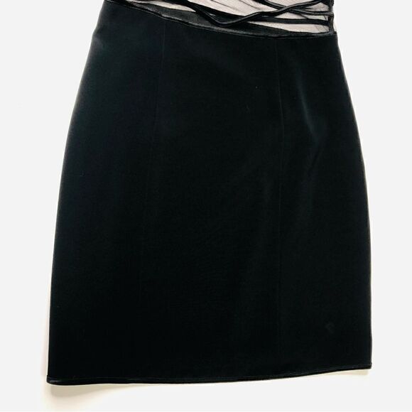 Cache Sleeveless Black Dress, 4 - Picture 7 of 8